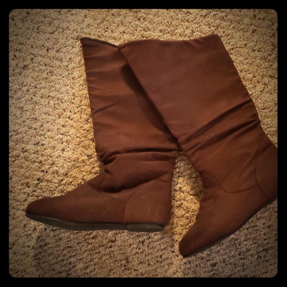 Slouchy Brown Boots